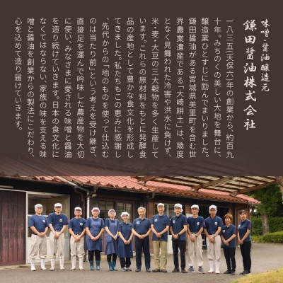 【創業190年】天然醸造の蔵出し味噌[淡色] 計3kg(750g×4袋)宮城県産大豆と米を使用