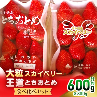 大粒スカイベリーと王道とちおとめ　食べ比べセット