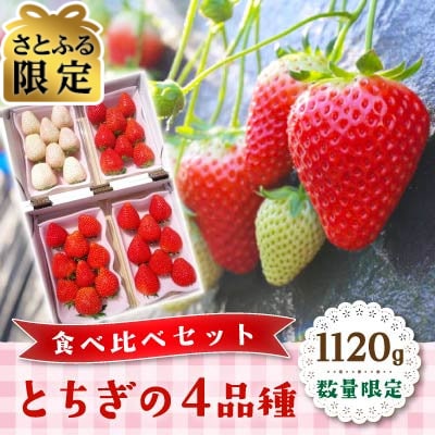 【さとふる限定】数量限定　栃木の4品種食べ比べセット1120g