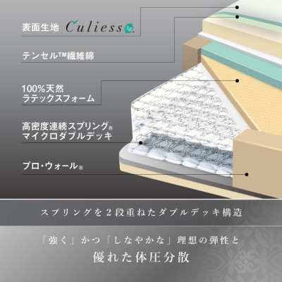 フランスベッドマットレスのみ　セミダブル　LTレガシーミディアムソフト
