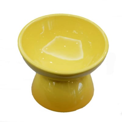 ペット用食器 小型犬用 陶器製食器 イエロー 9-053 53629-8-CHOB2