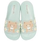 キッズシャワーサンダル19cm【Bear Cafeグリーン】 4-082 SDSH19 672033