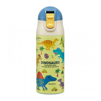 超軽量ワンプッシュステンボトル 360ml 【ディノサウルス】 624575