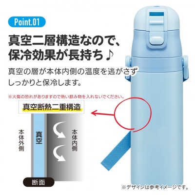 超軽量ダイレクトステンレスボトル 470ml SDC4【ディノサウルス】 446726