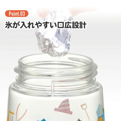 ワンプッシュストローボトル 480ml PDSH5 ハッピー&スマイルレインボー 646287
