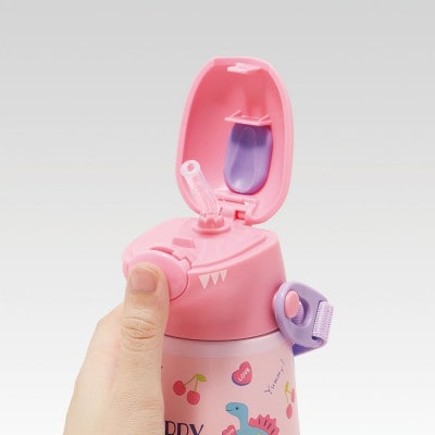 ダイカットストローステンレスボトル 370ml SSH4D ハッピー&スマイル 638244