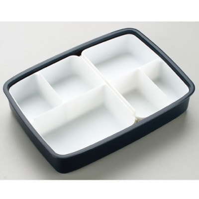 松花堂タイトランチボックス 1段 870ml PO5S モダンプラス BK 121944