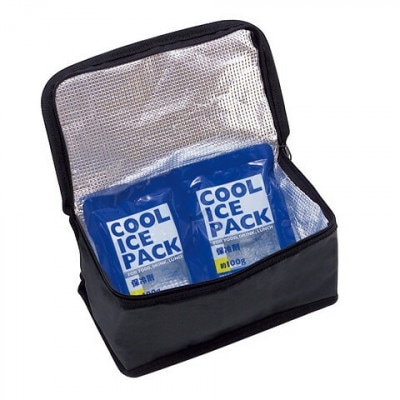 保冷バッグ付タイトランチ 900ml・18cm箸付 KCPOW5T モダンプラスBK 121975