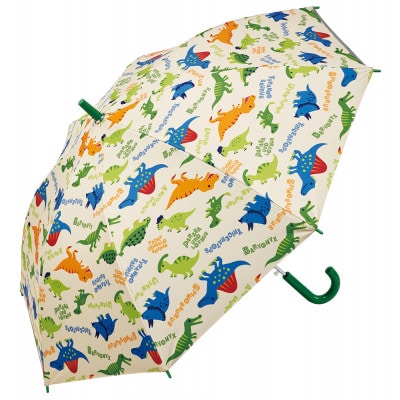 子供用 晴雨兼用 ジャンプ傘 55cm UBSR3 ディノサウルス 日傘 634352