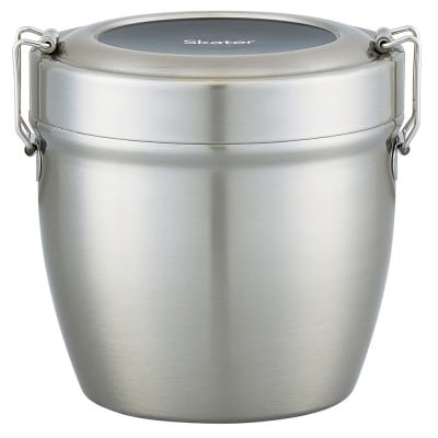 抗菌真空ステンレス丼ランチジャー 総容量800ml STLBD8 シルバー11-052 550416