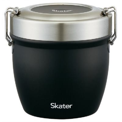 抗菌真空ステンレス丼ランチジャー総容量800ml STLBD8 ブラック 11-051 550386