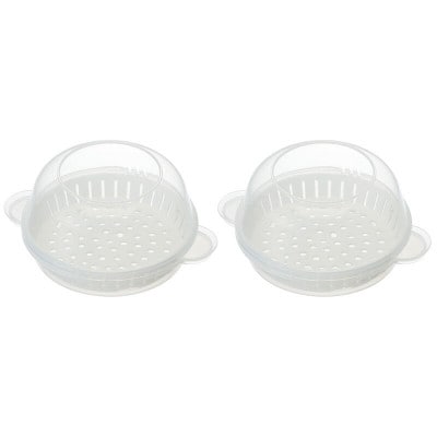 中華まんケース (ザル付き) 電子レンジ蒸し器 2個 SMA1 奈良市 3-021 653391