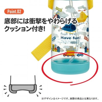 ワンプッシュストローボトル 480ml はたらくクルマ PDSH5 奈良市 5-117 600050