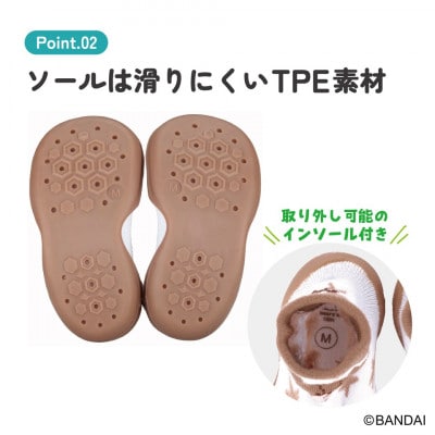 ソックス シューズ M 12.6cm BSSHL3G くまのがっこう 6-396 665868