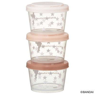 カチッとスタッキングができる保存容器 3段 くまのがっこう SIJ3  4-170 678387