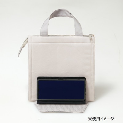 スマホスタンド付き ランチ バッグ  LBS5 ベージュ  5-161 スケーター 717000
