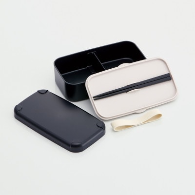 スマホスタンド付き 弁当箱 600ml PLB6SSH ブラック  4-175 716973