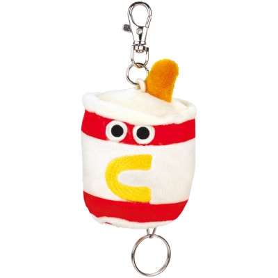 ぬいぐるみリール付き キーホルダー ZRNK1 バーガーコンクス ドリンク 4-180 683695