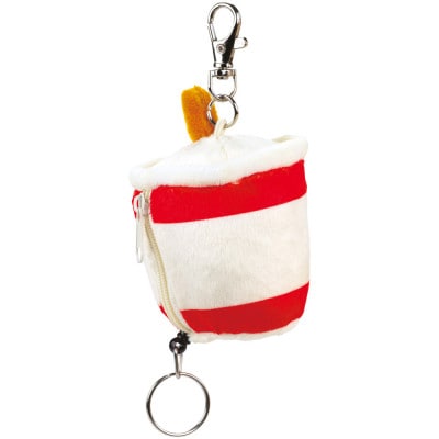 ぬいぐるみリール付き キーホルダー ZRNK1 バーガーコンクス ドリンク 4-180 683695