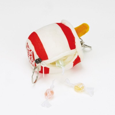 ぬいぐるみリール付き キーホルダー ZRNK1 バーガーコンクス ドリンク 4-180 683695