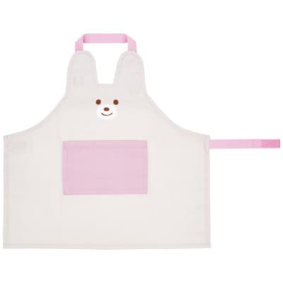 子供用 エプロン 三角巾 2点 セット KBEPS3 ぬいぐるみ うさぎ 6-411 607325