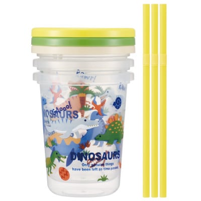 ストロー付きコップ 3個セット SIH3ST ディノサウルス 奈良市 skt018 724879