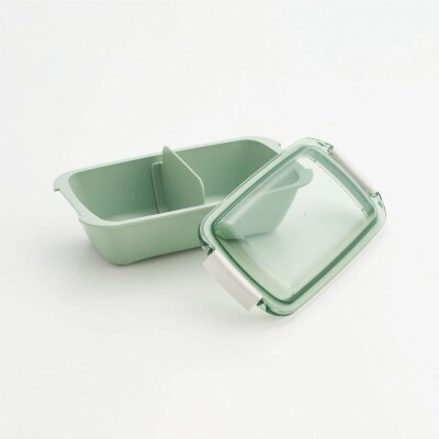 洗いやすい弁当箱 530ml PTLB6B セピアカラー グリーン skt102 672453