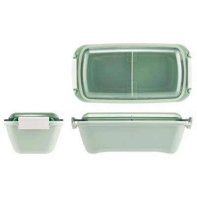 洗いやすい弁当箱 530ml PTLB6B セピアカラー グリーン skt102 672453