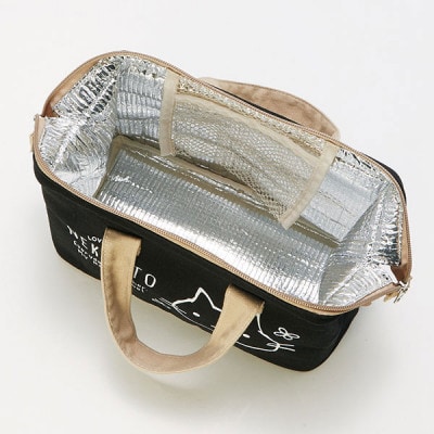 帆布地 保冷 がま口型バッグ KGAF1 ねこっと 奈良市 skt111 スケーター 365966