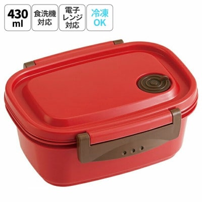 ラク軽弁当箱(S) 1段 容量 430ml XPM3 レッド 奈良市 skt135 496332