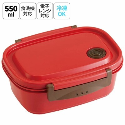 ラク軽弁当箱(M) 1段 容量 550ml XPM4 レッド 奈良市 skt139 496349