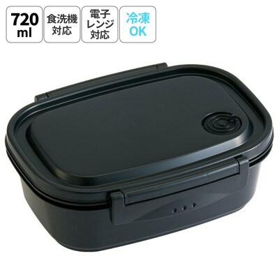 ラク軽弁当箱(L) 1段 容量 720ml XPM5 ブラック 奈良市 skt141 496288