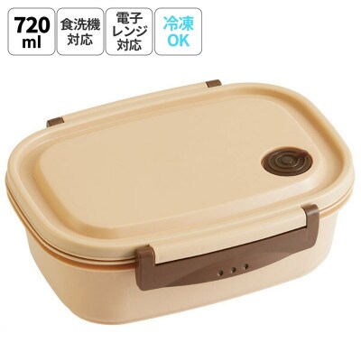 ラク軽弁当箱(L) 1段 容量 720ml XPM5 ベージュ 奈良市 skt142 496325