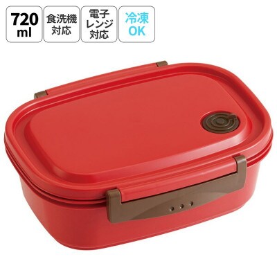 ラク軽弁当箱(L) 1段 容量 720ml XPM5 レッド 奈良市 skt143 496356