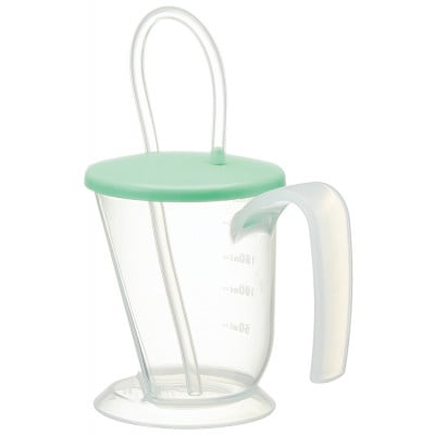 ストロー付きコップ 280ml KSNS1 グリーン skt186 389047