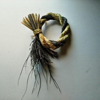 黒米入りしめ縄リース