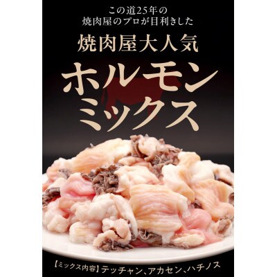 牛ホルモンMIX 900g 味付け(たれ) 小分け 奈良県 奈良市 5-025