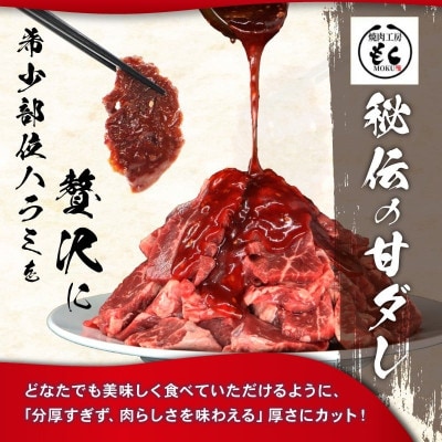 たれ漬け牛ハラミ1.2kg+ホルモンMIX300g 焼肉用 BBQ 奈良県 奈良市 13-031