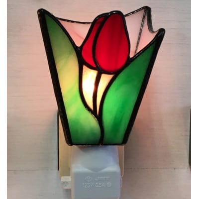 おやすみランプ【チューリップ　赤】5W電球付き