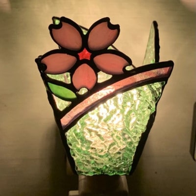 おやすみランプ【桜】5W電球付き