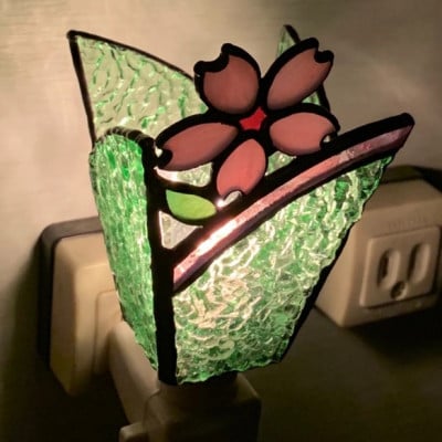 おやすみランプ【桜】5W電球付き