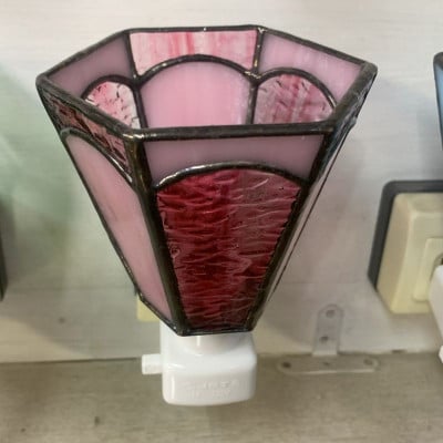おやすみランプ【六面体ピンク】5W電球付き