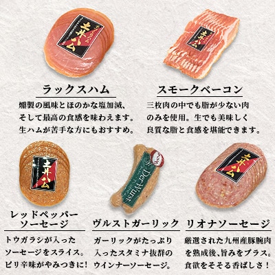 日本初伝来ハム　土井ハム5種セット「桜」木箱入り