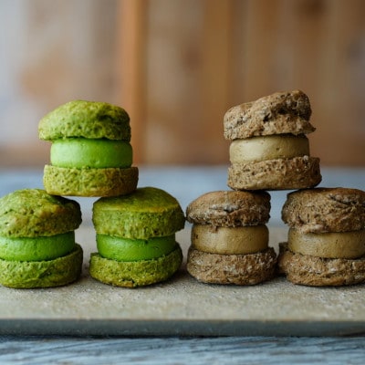 茶バターサンド6個セット 抹茶 焙じ茶 各3個(大村市)