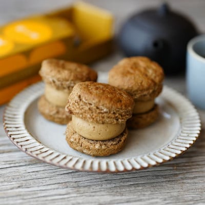 茶バターサンド6個セット 抹茶 焙じ茶 各3個(大村市)