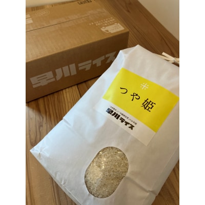 【令和6年産新米】早川ライスの山形県産「つや姫」精米10kg(5kg×2袋)_A163(R6)