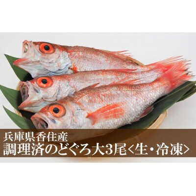 調理済み 香住産のどぐろ大3尾(生・冷凍)【2025年9月以降順次発送】
