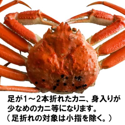 (先行予約) 兵庫県香住産 訳あり 茹で 松葉がに3枚 冷凍 (令和9年1月下旬以降発送予定)
