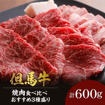 香美町産但馬牛焼肉三種盛り600g