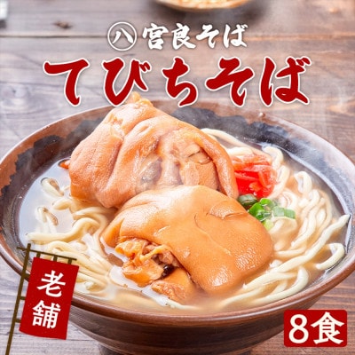 てびちそば(8食)生麺タイプ 特製スープ付き|沖縄そば【宮良そば】